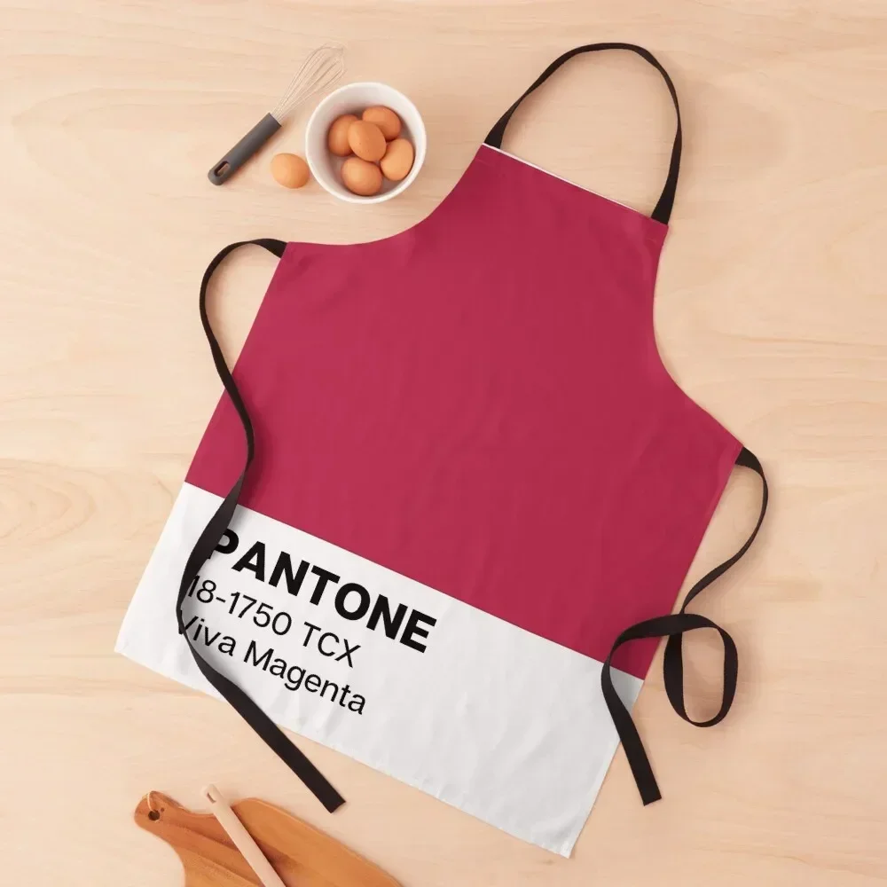 Pantone Viva Magenta Apron home women Restaurant Kitchen Equipment Apron