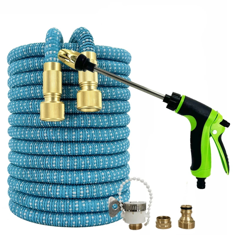 Horticultural Retractable Hose, Length: 25FT-125FT, Long Rod Water Gun, Used For Car Washing And Garden Irrigation Supplies