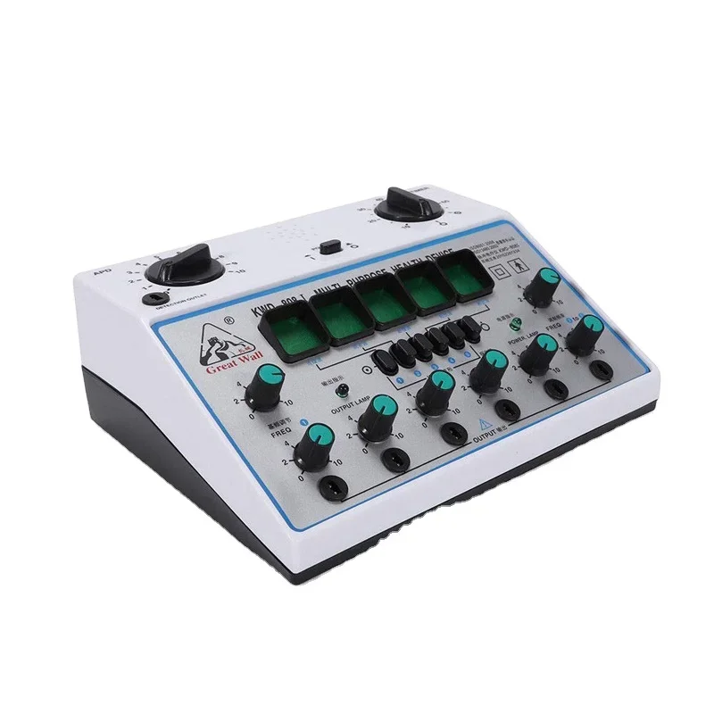 Electric Acupuncture Stimulator Machine, 6 Channel Output Patch Massager Care Kit Digital Electroestimulador Muscular
