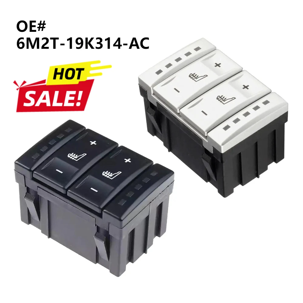 

Electric Heated Seat Switch Push Button 6M2T19K314AC BS7T19K314Ab for Ford Galaxy Replacement High Performance Premium
