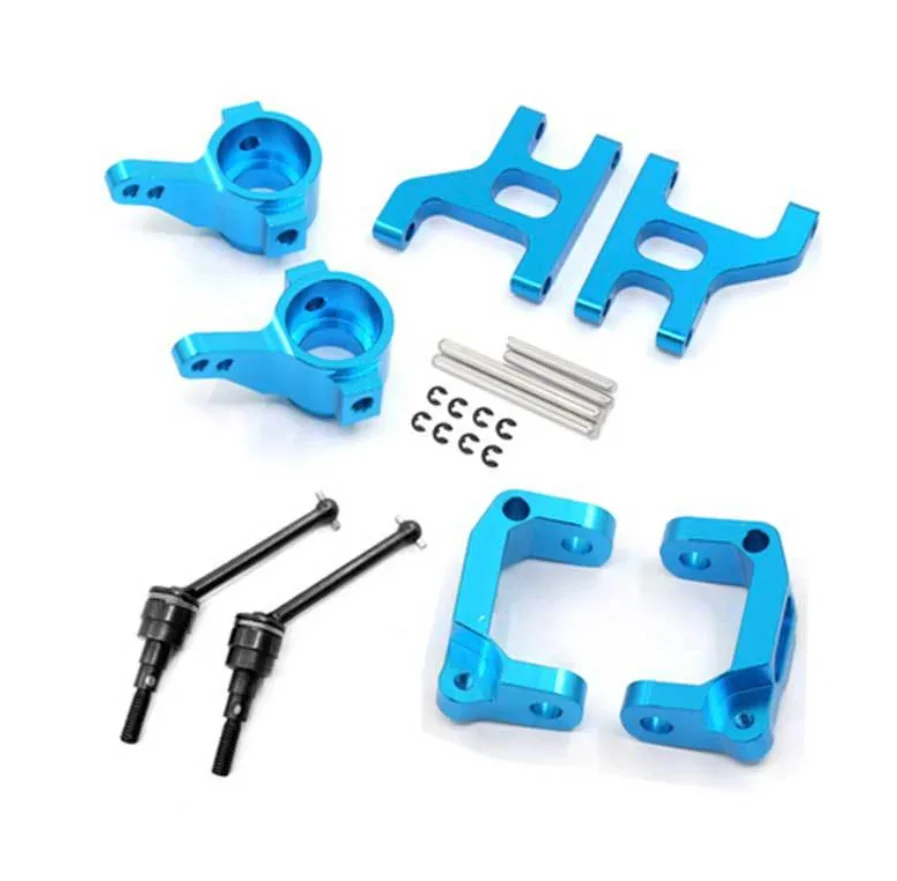 Metal Drive Shaft Front Lower Suspension Arm Hub Carrier C Base/Steering Cup For 1/10 TAMIYA CC01 TA02 TA03 4WD Buggy RC Car OP