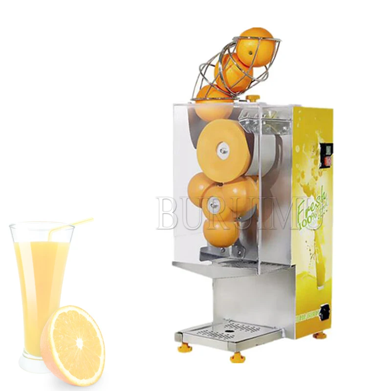 Commercial Juicer Electric Orange Squeezer Food-grade Material Pull-out Typed Filter Box Durable Press Machine for Stores