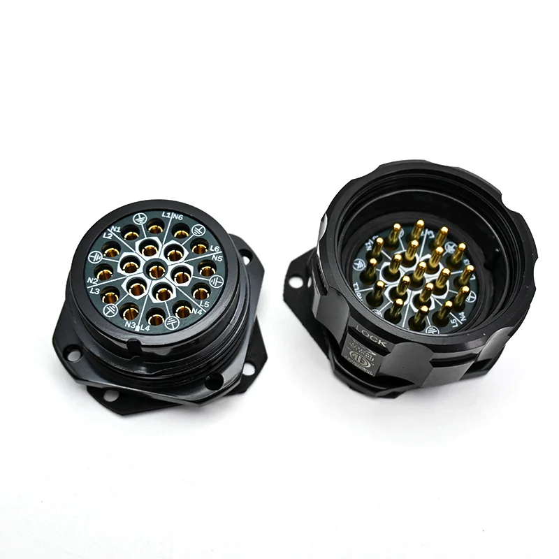 19 Pin Soca Female Male Panel Mount Connector Socapex Compatible Welder Type Chassis Socket for Electrical Main Power Distro