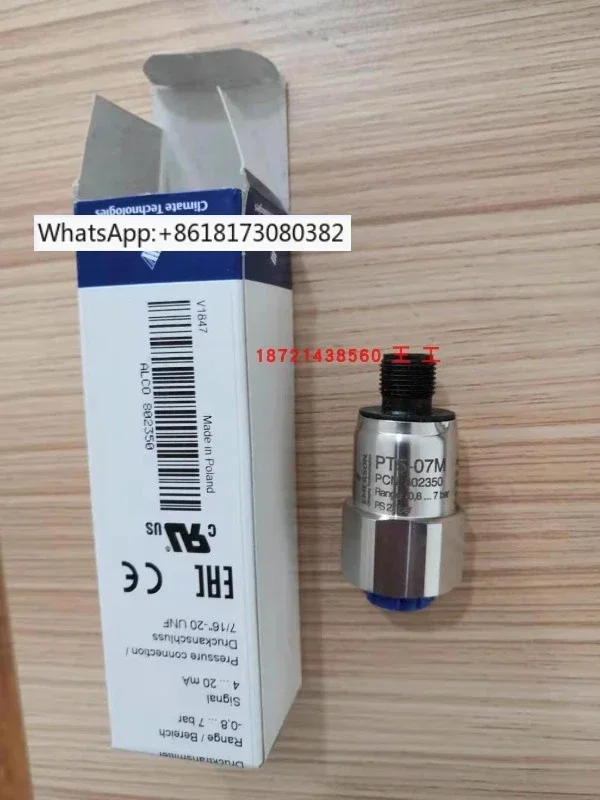 Sensor de pressão pt5-07/30m pcn: 802350, novo original, pt5-18m