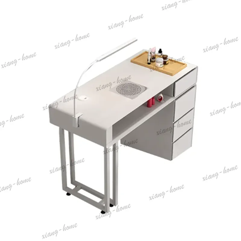 Factory Direct Modern Design Nail Table Minimalist Premium Trendy High Quality Nail Table Simple With Drawers Mesas Manicuristas