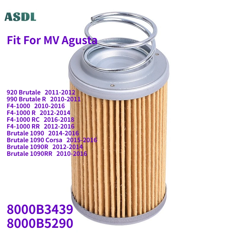 

Motorcycle Parts Oil Filter for MV Agusta 920 990 1090 1090R 1090RR Brutale 2010-2016 F4-1000 R RC RR MV8000B3439 MV8000B5290