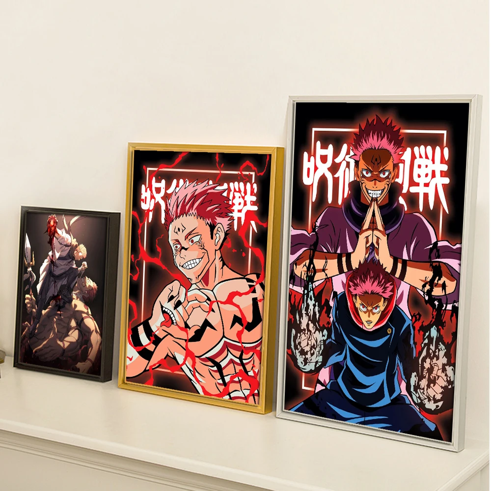 Jujutsu Kaisen Poster Anime Wall Art Canvas Painting Prints Print Yuji Ltadori Ryomen Sukune Living Room Decoration Child Gift