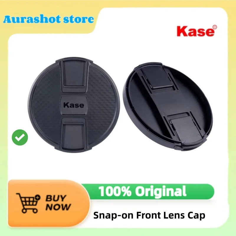 Kase 43mm-95mm Snap-on Front Lens Cap Cover for Nikon Canon Sony Fujifilm Olympus Camera Lens