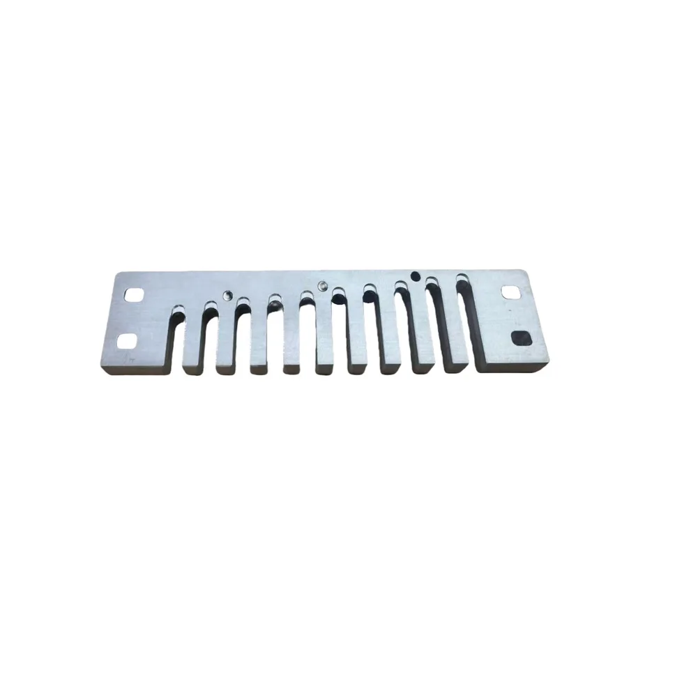 Aluminum Alloy Comb Harmonica Part 10 Holes for Marine Band Crossover with Back Shelf Support and Secure Reed Plate Fit