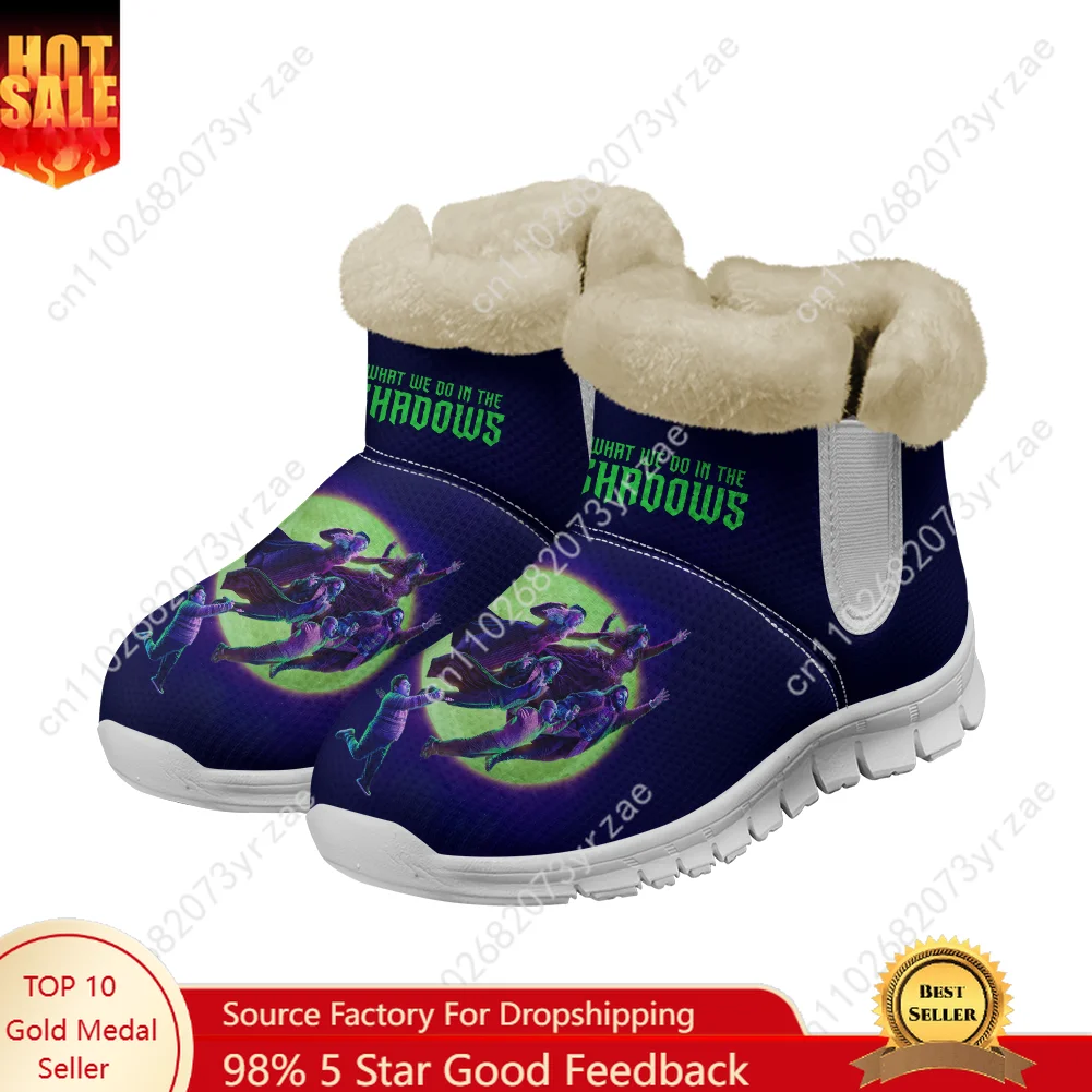 

What We Do in The Shadows Warm Boot Mens Womens Teentager Shoe Outdoor High Quality Fashion Print Sneakers Custom Made Shoes