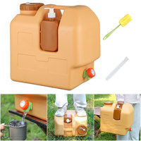 30L Water Jug with Spigot Camping Water Container BPA Free Water Storage Container with Hand Sanitizer Bottle BBQ Supplies