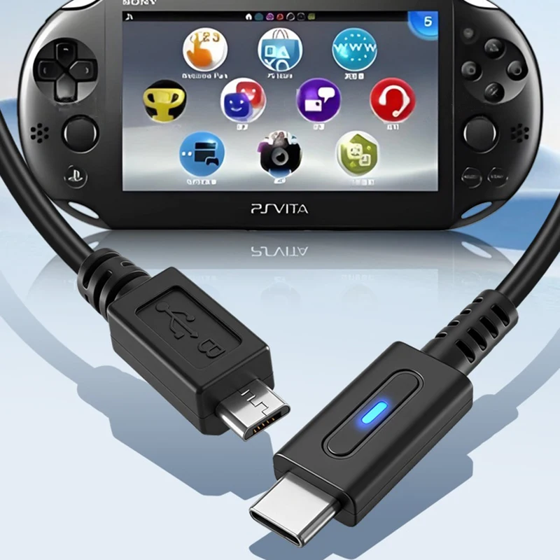 for PS VITA 2000 Charging Cable 1.2M PD To Type C Power Supply Convert Cord USB C Adapter For SONY PS VITA 2000 Power Wire