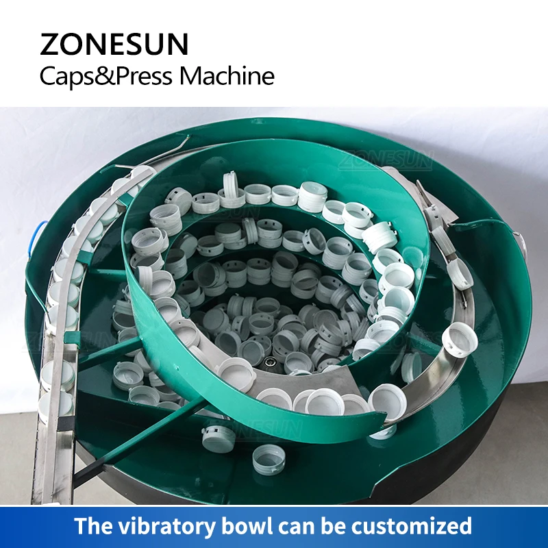 ZONESUN Chewing Gum Tear Off Flip Top Cap Sealing Machine With Cap Feeder Unscrambler Sucker Tabletop ZS-XG1870G