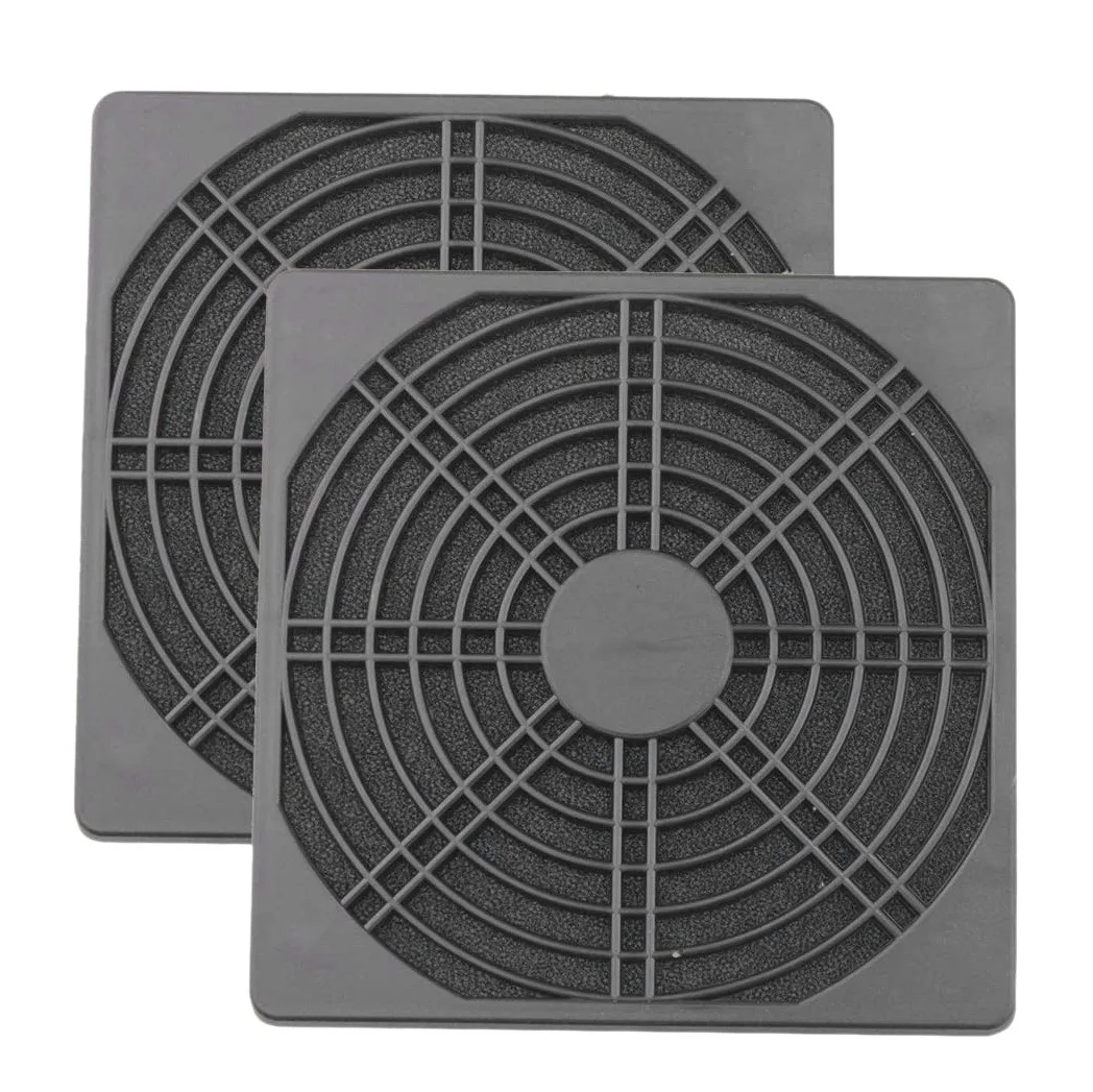 New!! 2 Pcs Dustproof Blower Guard ABS Computer Ventilator Grill 120mm Fan Filter Fan Mesh Cover Tool-Free Fan Strainer