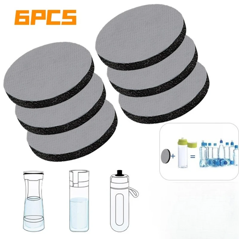 6pcs For Brita Microdisc Replacement Disc Filter Active Water Bottle Filtration 5.5cm Micro Disc Filter Carbon Sheet