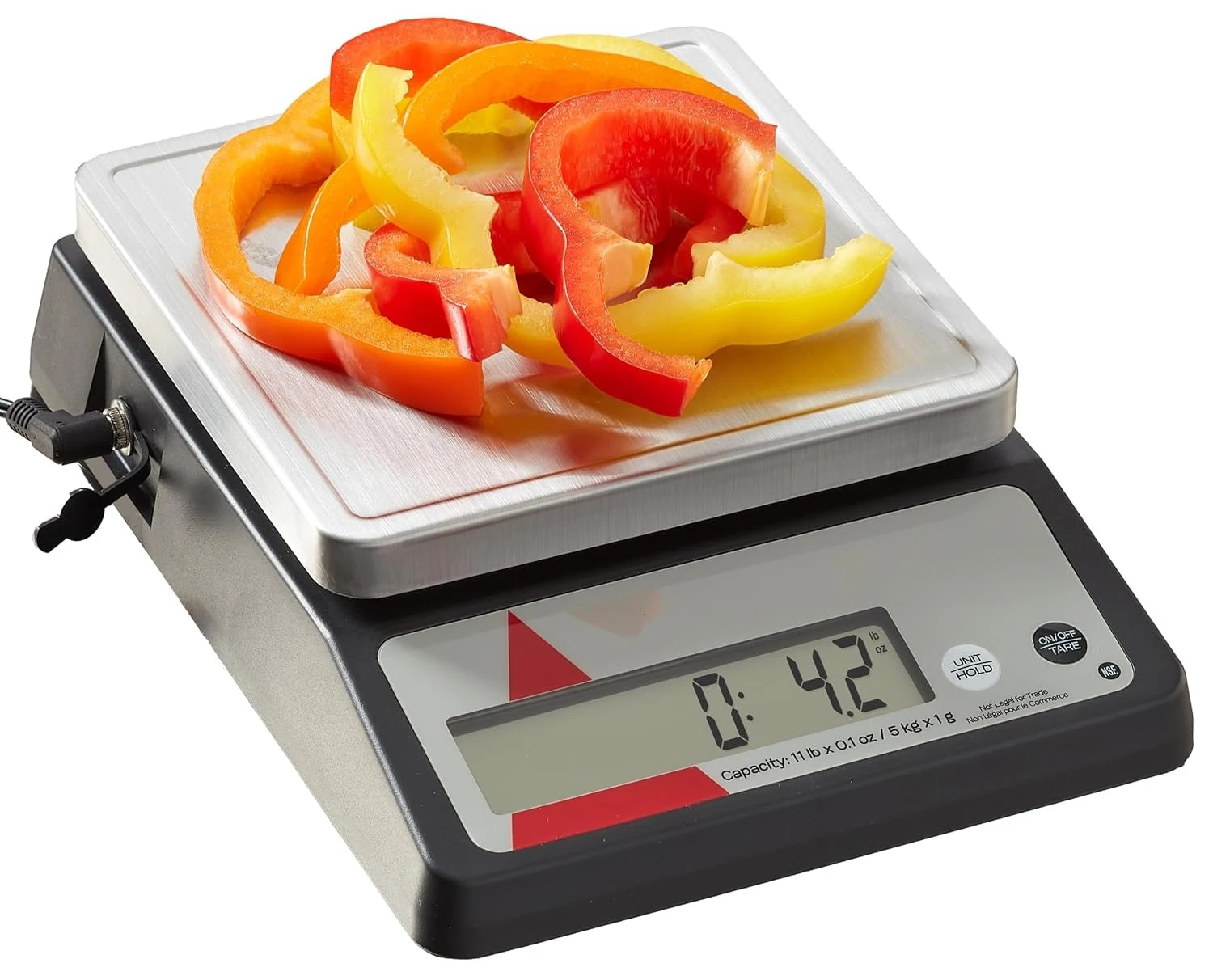 Food Scale Stainless Steel 11lb Commercial with Tare Hold Function Portion Control for Cooking