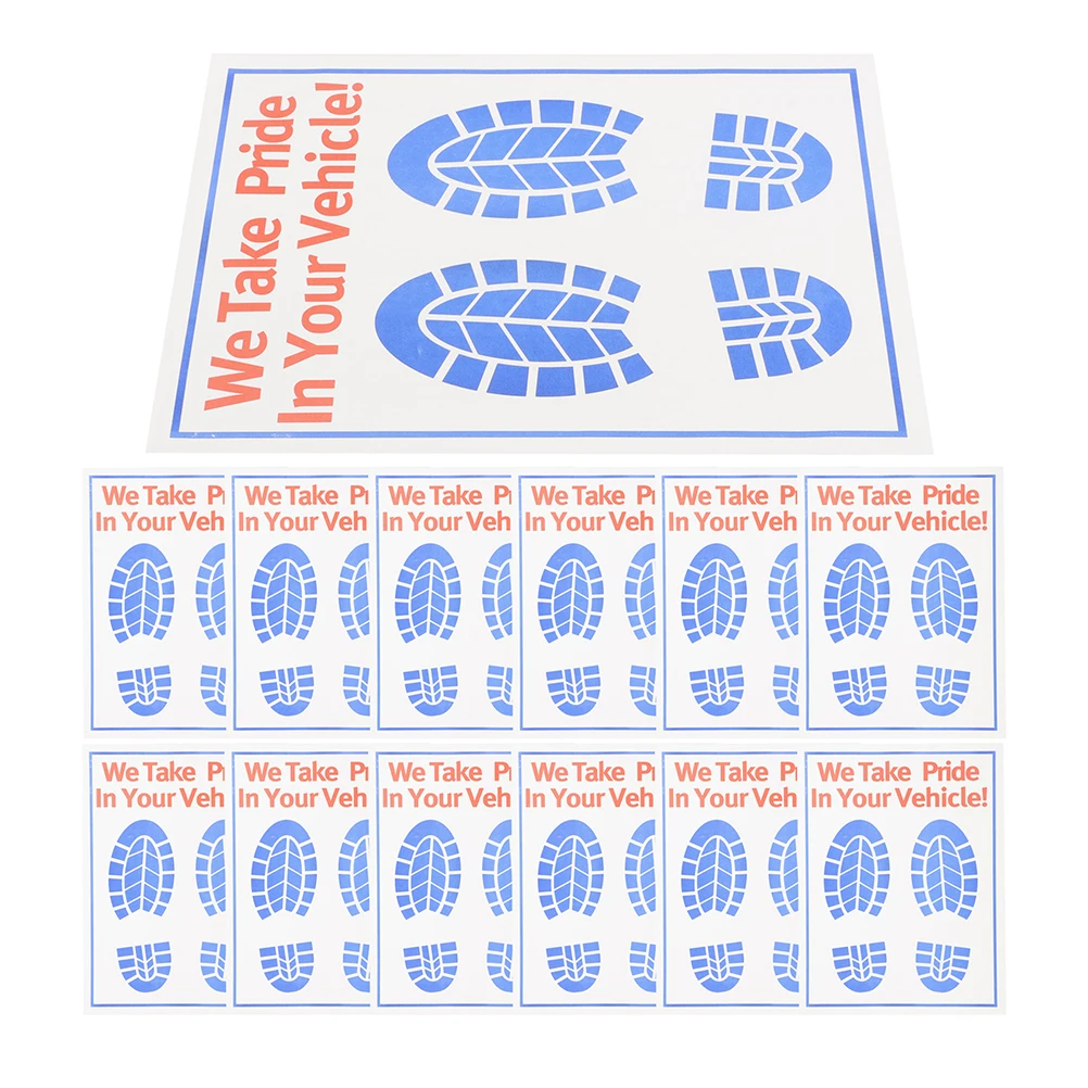 

25pcs Disposable Paper Mats For Cars Car Covers Protector White Clear Red Auto Floor Mat Vehicle Mat Suv Trucks Rubber Plastic