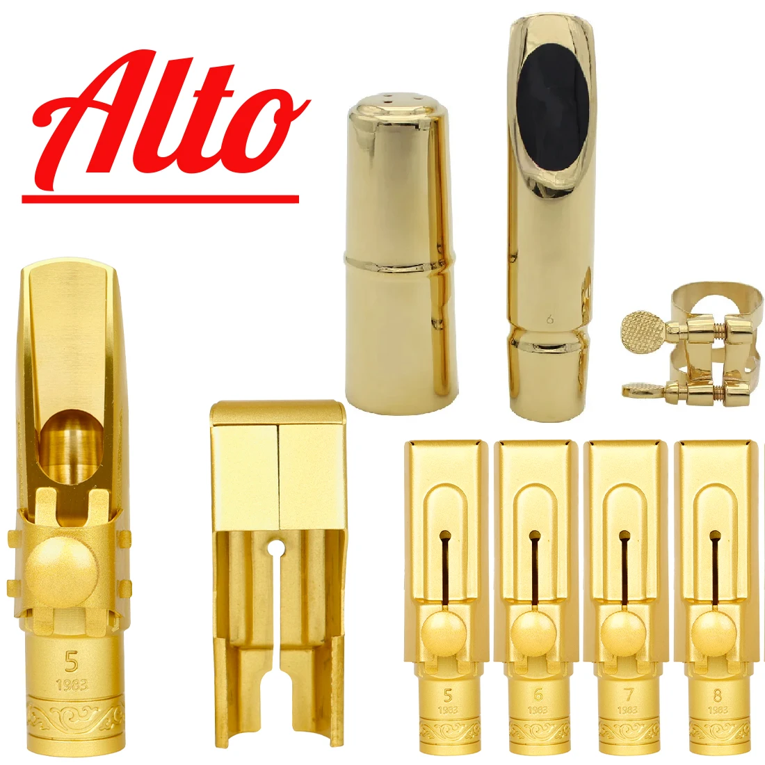 

SLADE Gold Alto Eb Saxophone Metal Headjoint 5C 6C 7C 8C Sax Mouthpiece Saxophone Parts Woodwind Musical Instrument Accessories
