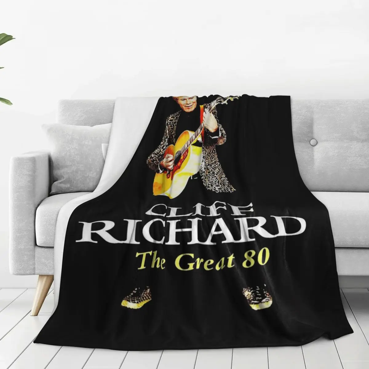 American Legend Singer Songwriter Actor Cliff Richard Blankets Fleece Warm Throw Blankets For Couch Office Throws Bedspread