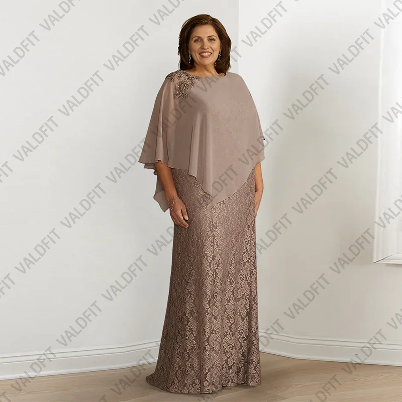 Customized Long Plus Size Lace Mother of the Bride Dresses for Weddings Party Dress Robes Invitee Mariage