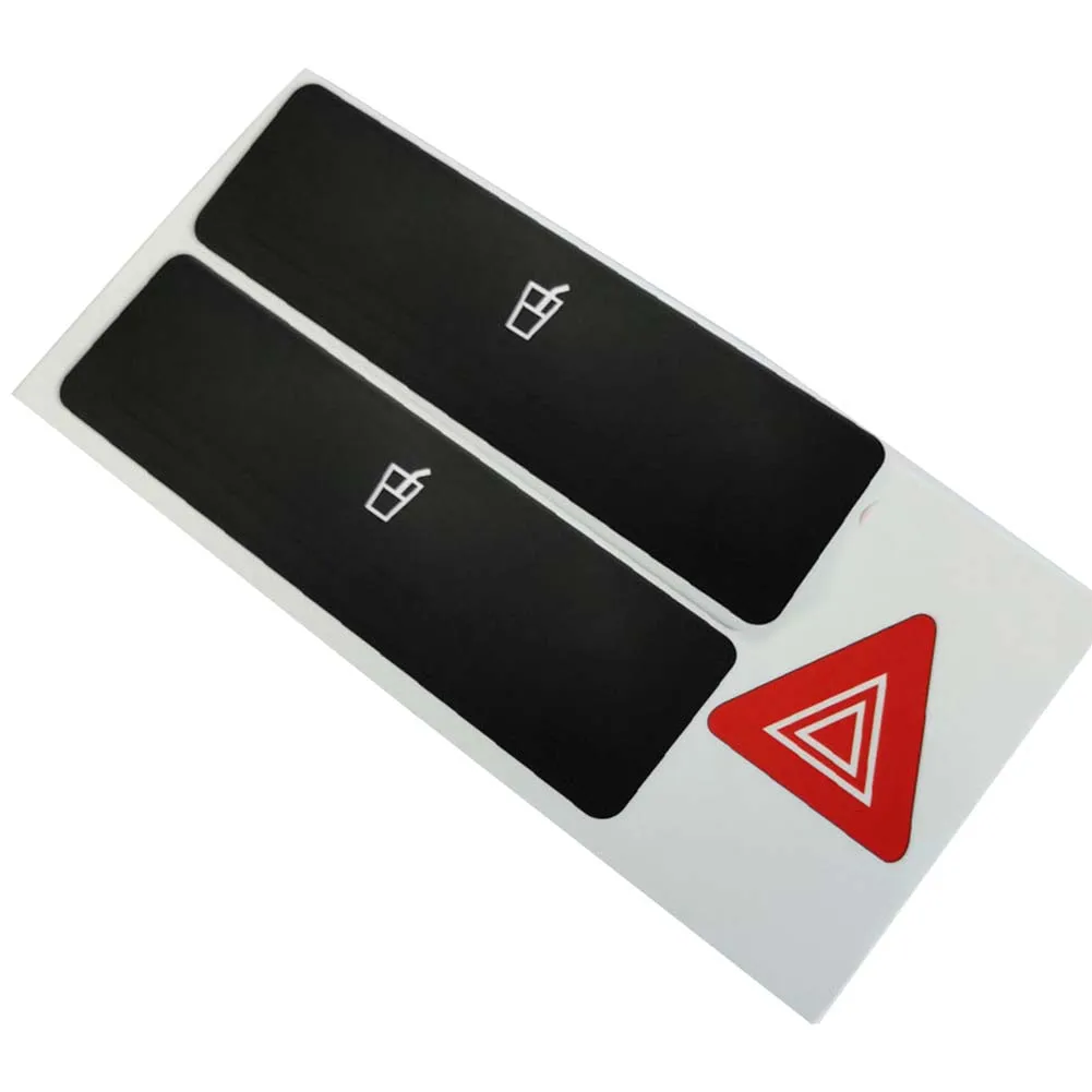 Button Repair Sticker for A2 9603 Radio Clima ESP Headlight Adjustment Consistent Fitment Reduced Light Penetration