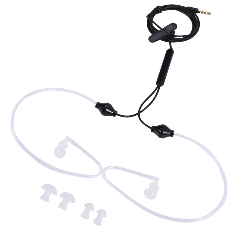 5Pcs 3.5Mm Plug Air Tube Anti-Radiation Earphone 2 Air Acoustic Tube Stereo Headset For Iphone For -TCES