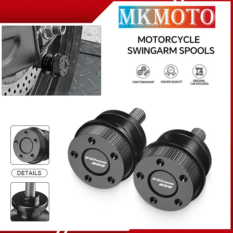 

vstrom 650 High Quality M8 Motorcycle CNC Swingarm Spools Rear Stand Screws Bolts Sliders Accessories For V-Strom 650 V-STROM650