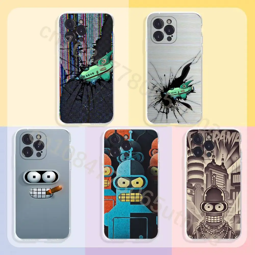 Futurama Anime B-Bender Phone Case For iPhone17,16,15,14,13,12,11,Pro,Xs,Max,Mini,Plus Antislip Shockproof Hard