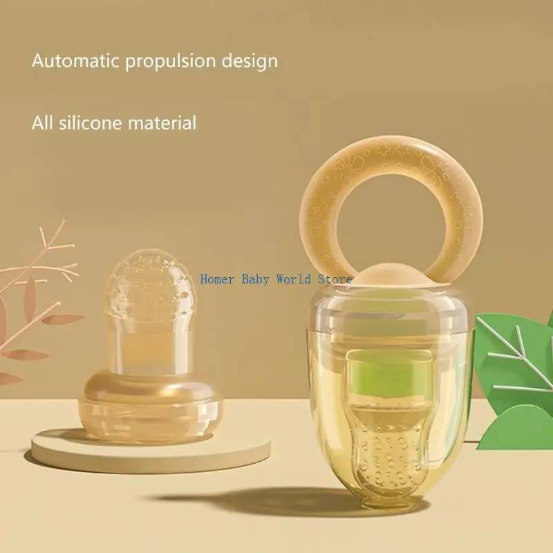 

B2QD Baby Fruit Feeder Pacifier Silicone Infant Teething Toy Teether for Baby Gift