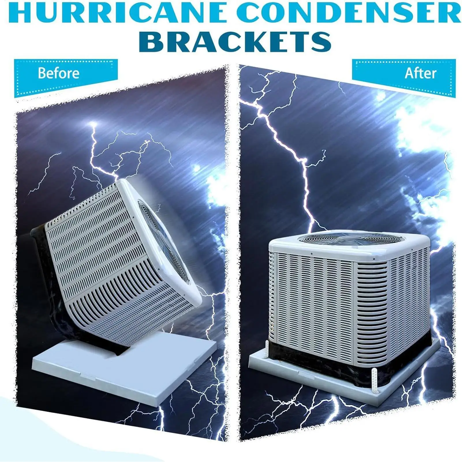 

Condenser Bracket Kit 4 Pieces Compressor Holders Condenser Bracket For Industrial Masonry Concrete Ground Outdoor Business