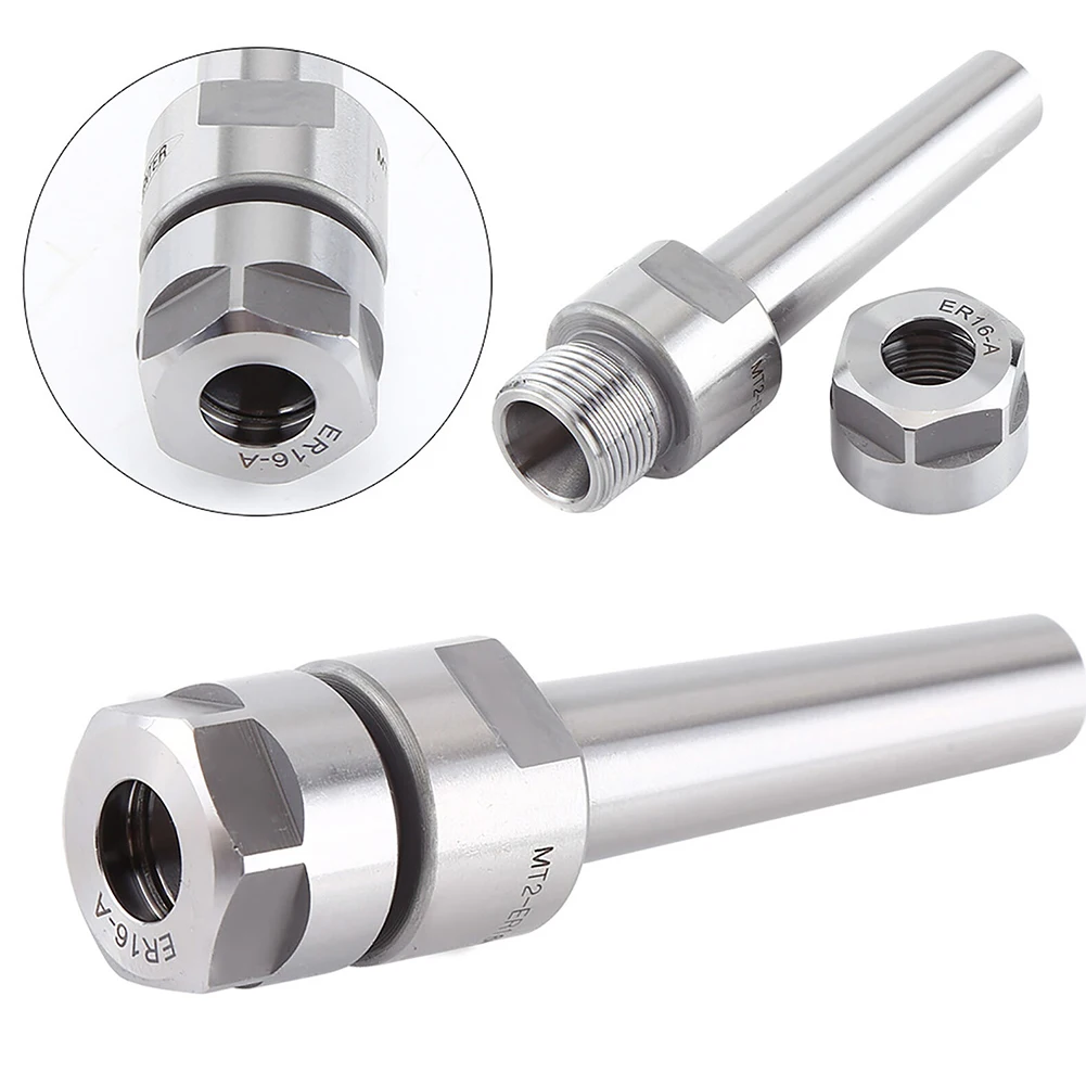 MT2 ER16 Taper Collet Chuck Holder For M10 Thread Carbon Steel Milling For Arbor Adapter CNC Lathe Drilling Machine Tool Accesso