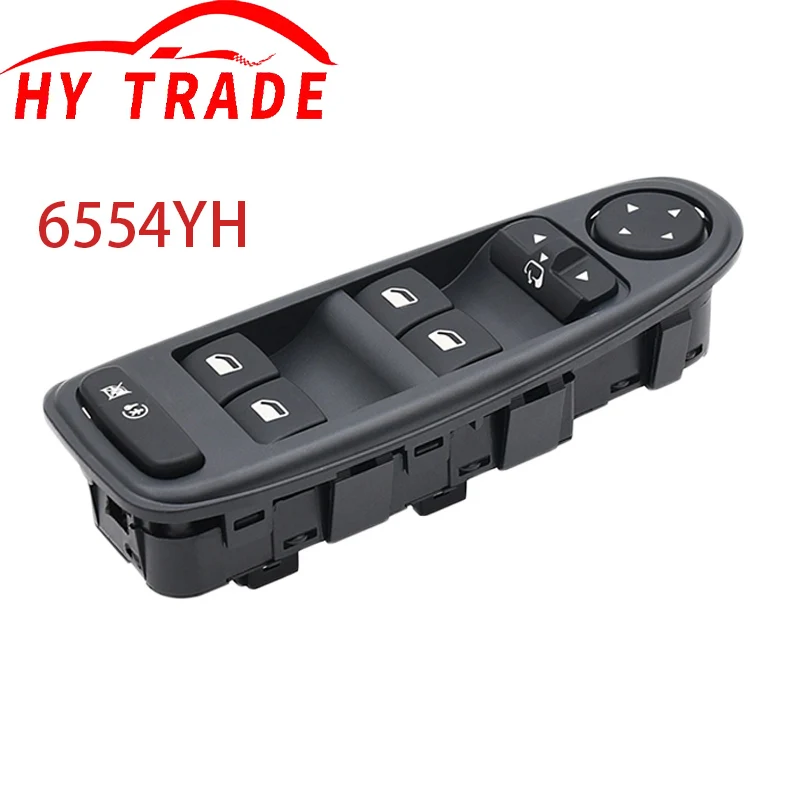 

6554YH 6554.YH Electric Power Window Switch For Citroen C4 Picasso 2004-2013 Master Control Lifter Botton