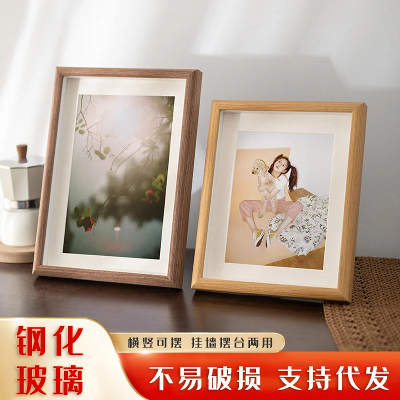 Tempered Glass Three-Dimensional Hollow Creative Photo Frame Table Decoration Wholesale678 10InchA4Wall-Mounted Square Crayon Pi