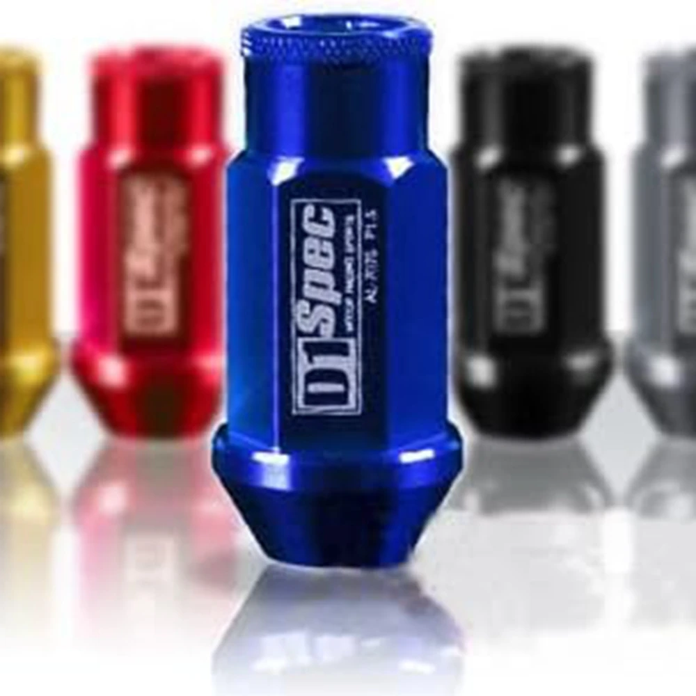 D1 Spec Jdm Racing Wheel Lug Nuts M12 X 1.25MM M12 X 1.5MM 40MM 50MM Aluminium Wheel Lug Nuts Screw For Nissan Subaru Suzuki