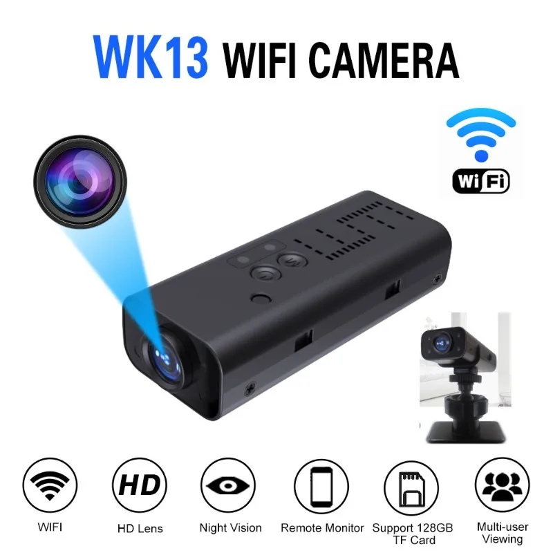 

Portable Mini Wifi Surveillance Camera Smart Home Security Multi-user Remote Monitor Small Camcorder HD Video Protection Monitor