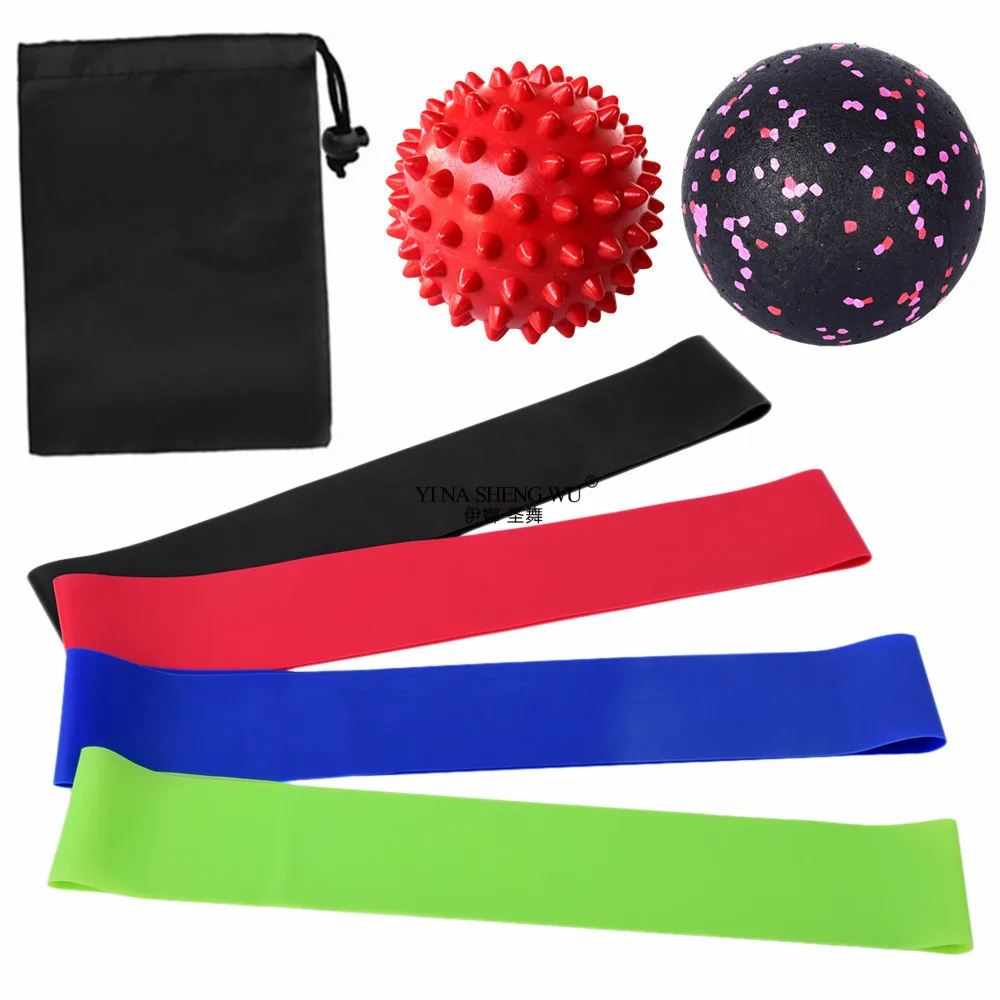 7Pcd اليوغا كرات الفول السوداني تدليك الجسم فآسيا الكرة دعوى رغوة كتلة التوتر الفرقة الاسترخاء لاكروس ممارسة اللياقة البدنية تخفيف الألم