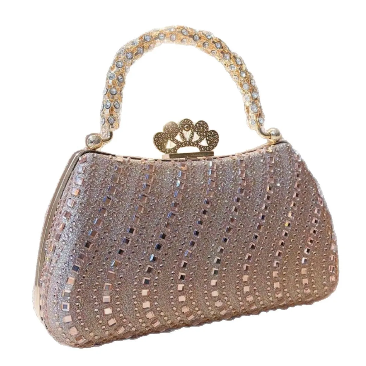 

Модная персонализированная сумочка с горячими стразами, вечерняя сумка для торжественных мероприятий, элегантная женская сумка с бриллиантами для торжественных случаев