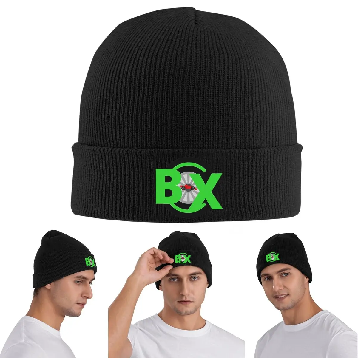 Box Box Box Tyre Compound Warm Knitted Cap Winter Knit Bonnet Hat Skullies Beanies Hip Hop Caps for Unisex