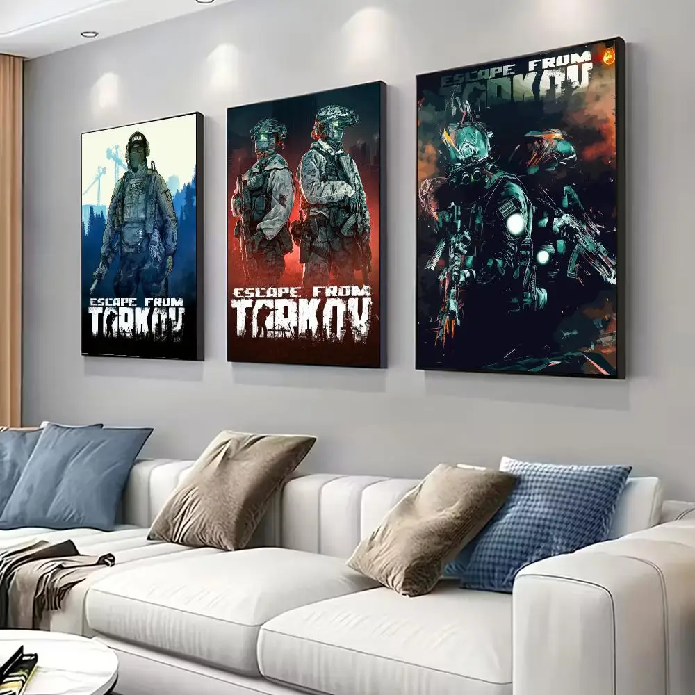 E-Escape From Tarkov Poster for Modern Decor in Home Offices, Bedrooms, Living Rooms, Kitchens, Bathrooms.