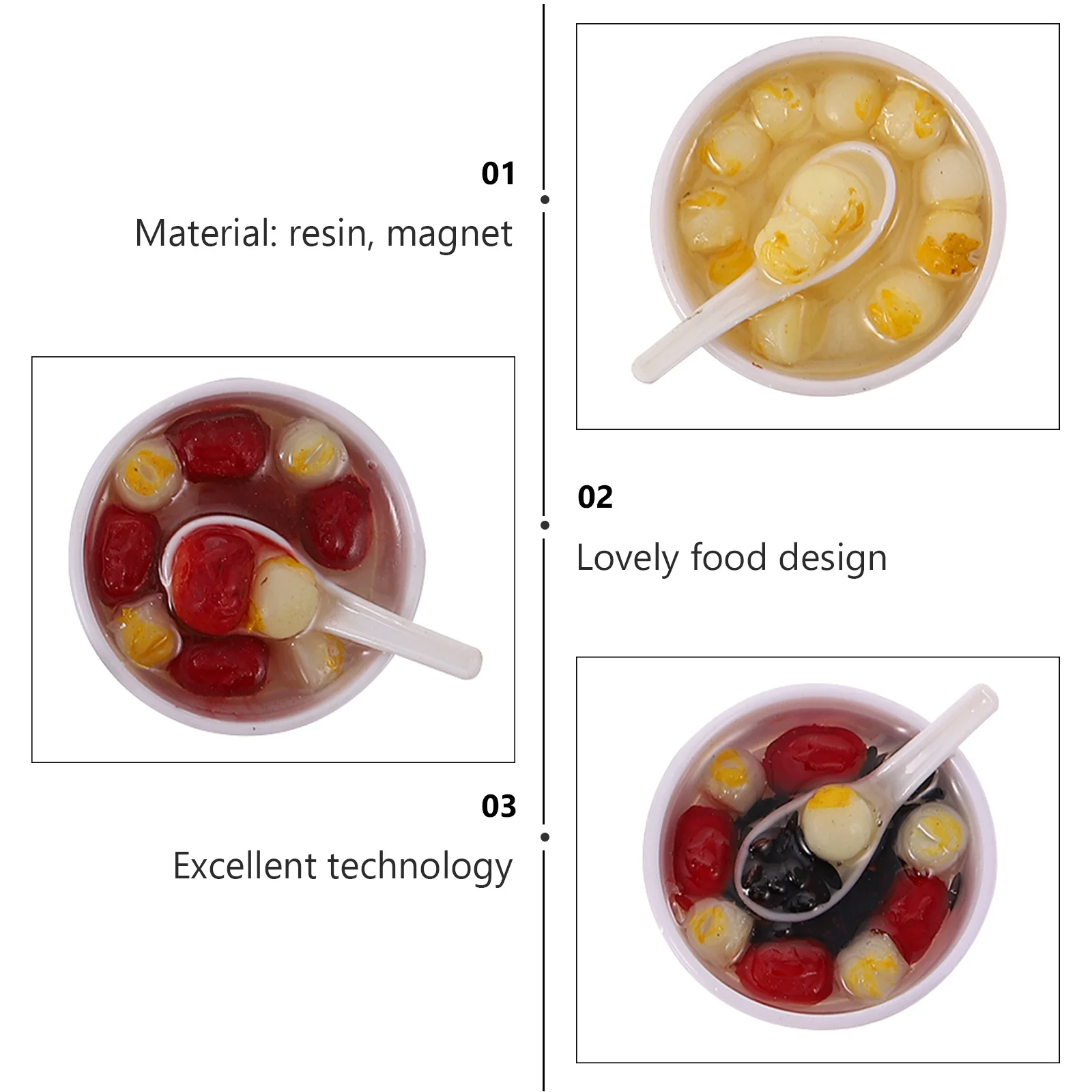 

10pcs Magnetic Food Simulation Fridge Magnets Cute Decorative Kids For Refrigerator Cabinet Whiteboard Magnet Set