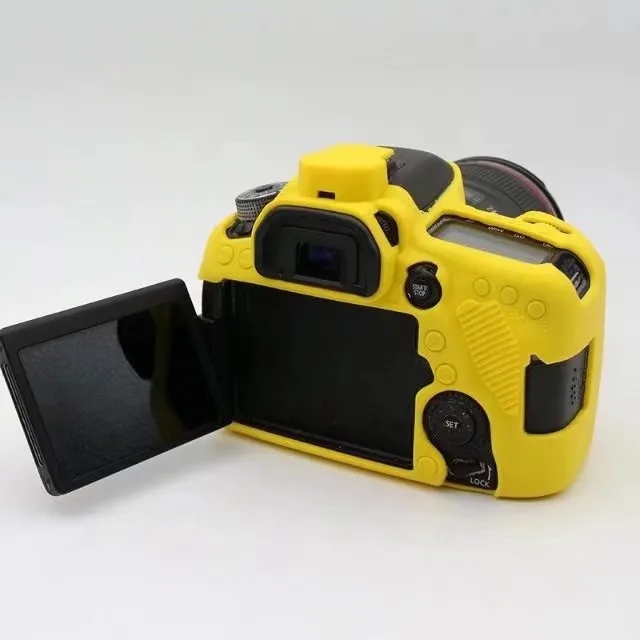 กระเป๋ากล้อง DSLR เคสป้องกันยางซิลิโคนสำหรับ Canon EOS 80D อุปกรณ์เสริมกล้อง @