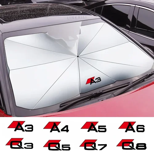 Imagen 2 del producto Bloques de parasol para parabrisas de coche, paraguas reflector de rayos UV, para AUDI A1, A3, 8p, A4, B4 A5, A6, A7, A8, Q2, Q3, Q5, Q7, Q8