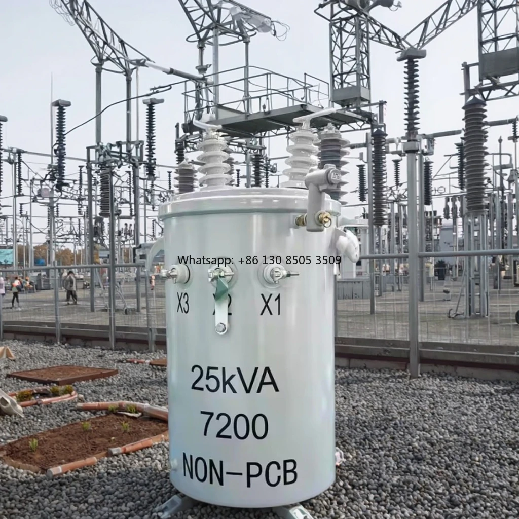 New Product 25KVA Oil-immersed Transformer Single Phase Step-down Compact Pole Mounted Transformer Outdoor Use