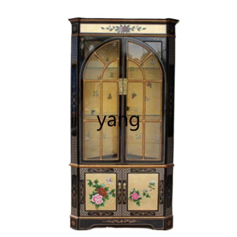 

xyy furniture, classical furniture, antique furniture, traditional gold leaf, hand-painted triangular cabinet