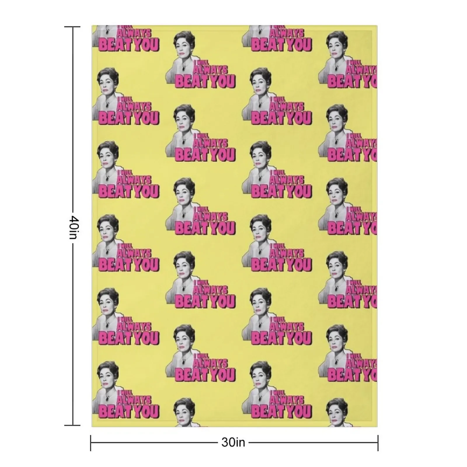 مومي عزيزي 'Faye Dunaway IS Joan Crawford.. فيلم إقتباس طباعة رمي بطانية أريكة عملاقة الفانيلا النسيج البطانيات #2