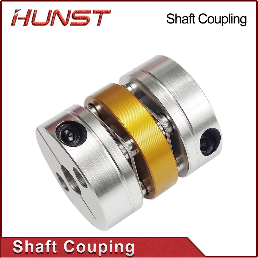 

HUNST Double Diaphragm Shaft Coupling Disc Electric Coupler Bore 12x12mm D42 L49mm For Screw Rod Stepper Servo Motor Encoder