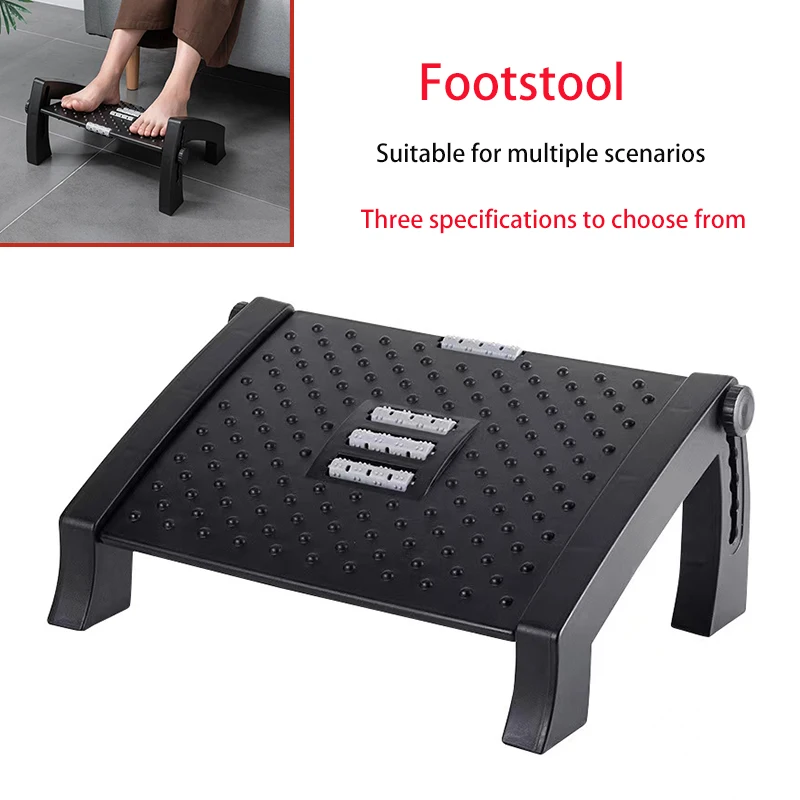 Adjustable 6-level Footrest Portable Travel Footstool To Sleep Long-distance Travel For Car Under Desk Home Train 6-level Height