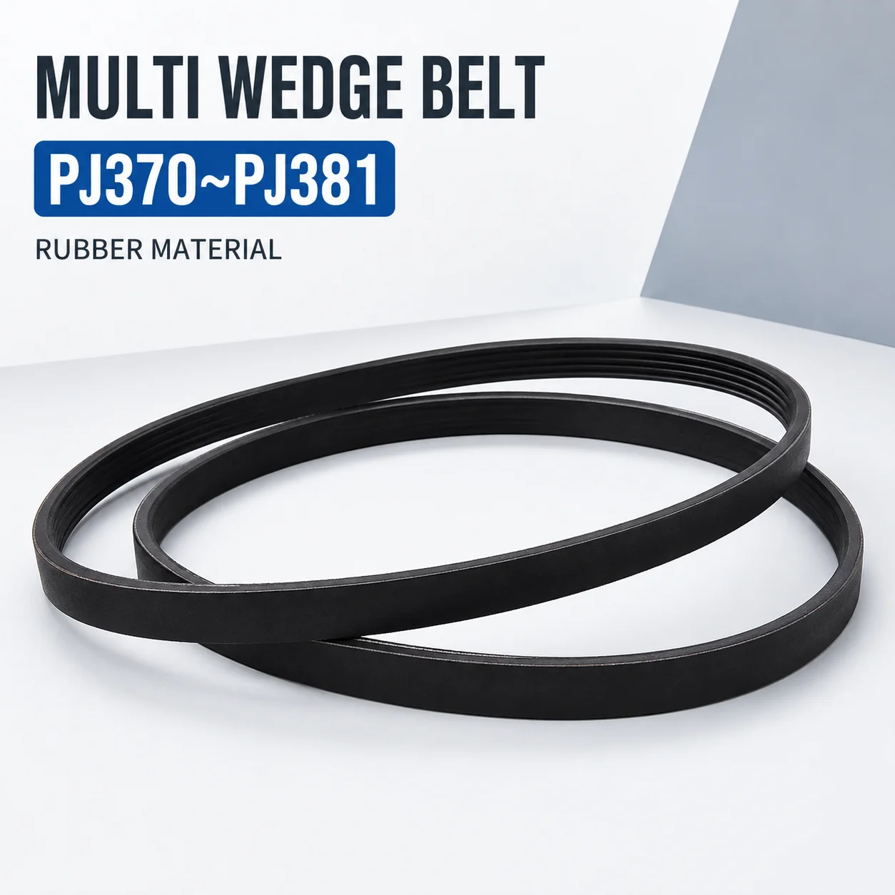 PJ373 Multi Wedge Rubber Drive Belt Conveyor belt PJ370 PJ373 PJ375 PJ376 PJ381 Suitable For Washing Machines And Treadmills