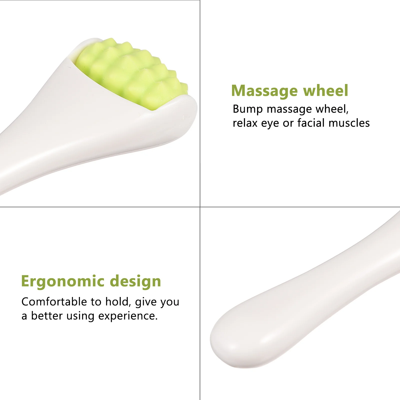 

1pc Eye Skin Roller Face Massage Tool Lightweight Portable For Facial Care Improves Blood Circulation Suitable Essence Serum