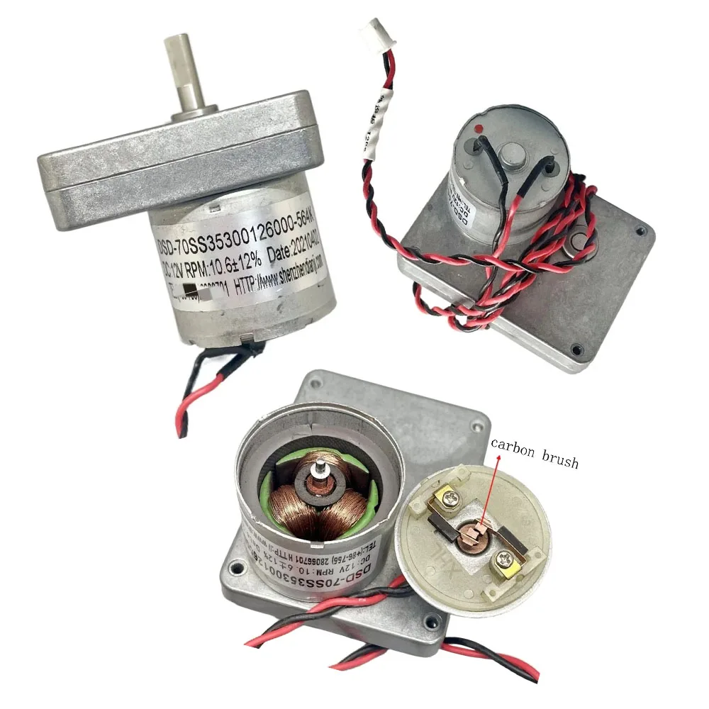 

7-Shaped Reduction Motor 3530 DC3.7-14.4V All-metal Square Gear Motor High-torque Reduction Brushed Motor with Cable